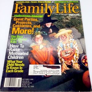 Vintage yr 1999 family life magazine.